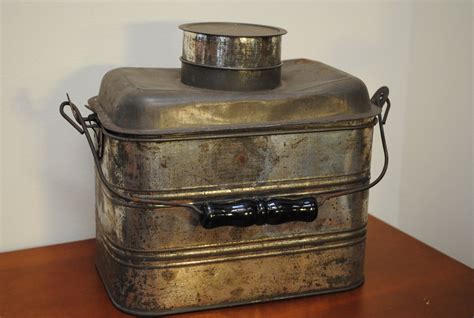 vintage metal mining box|Miners Lunch Box In Collectible Metal Lunchboxes (Pre.